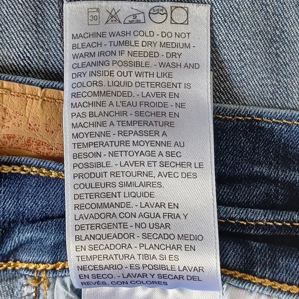 Levi's Jeans Womens 6 Blue 505 Straight Leg Dark Wash Stretch Denim S111-06
